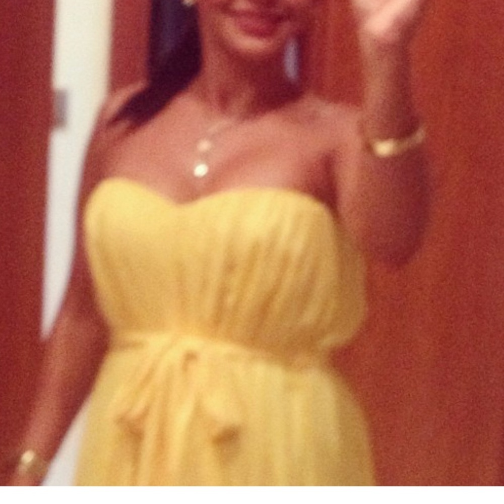 Yellow gown